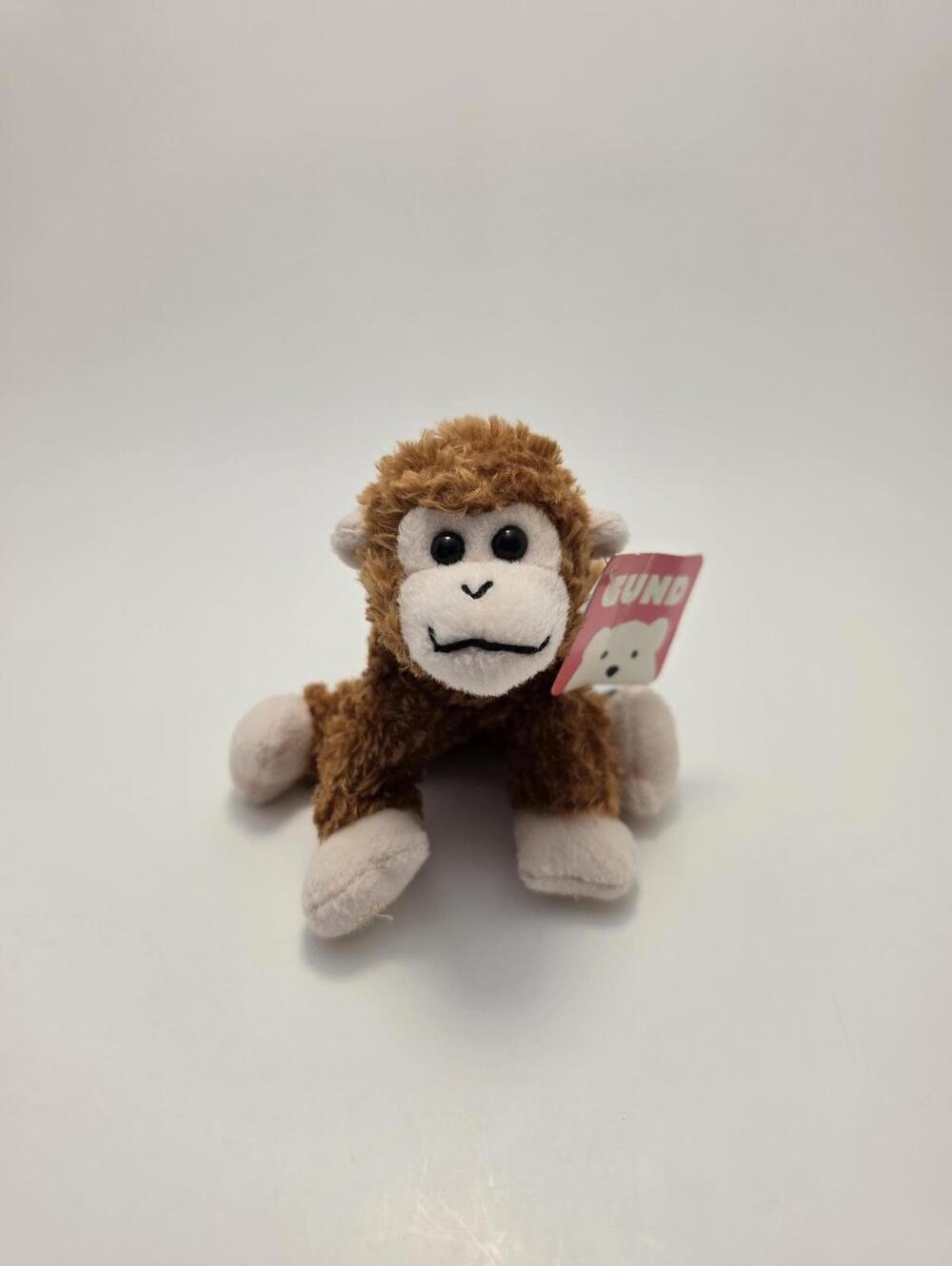 Gund Brown Monkey Plush, Vintage Collectible NWT! (4 inch)